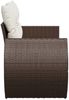 vidaXL Gartensofa mit Kissen 2-Sitzer Braun Poly Rattan 366222 Bild 5
