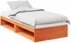 vidaXL Tagesbett mit Matratze Wachsbraun 80x200 cm Massivholz Kiefer 3324600 Bild 2