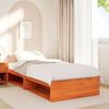 vidaXL Tagesbett mit Matratze Wachsbraun 80x200 cm Massivholz Kiefer 3324600 Bild 3