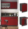 Küchenunterschrank R-Line Rot 60 cm J-Shape, mit Schublade, ohne Arbeitsplatte Vicco Bild 2