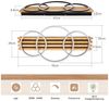 Nettlife LED Deckenleuchte Dimmbar Holz 3 Ringe 46W Modern Deckenlampe 70cm Wohnzimmer, LED fest integriert, 1/2/3/4 Ringe für Schlafzimmer Büro Küche Bild 3