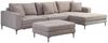 HOME DELUXE Sofa BELLANO L - 340 x 188 cm Rechts Cord Beige Bild 2