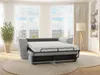 Vente-unique - RIZORA Sofa Stoff Grau - B 223 cm96 cm x H 93 cm x L 230 cm Bild 2