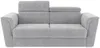Vente-unique - RIZORA Sofa Stoff Grau - B 223 cm96 cm x H 93 cm x L 230 cm Bild 3