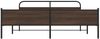 vidaXL Metallbett ohne Matratze Braun Eichen-Optik 200x200 cm 3318713 Bild 5