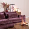 Bronx71 3-Sitzer Sofa Kyle Chenille paars Bild 4