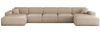 Wohnlandschaft Sofa U-Form CELES PREMIUM XL in Stoff Artico Beige Bild 2