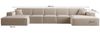 Wohnlandschaft Sofa U-Form CELES PREMIUM XL in Stoff Artico Beige Bild 3