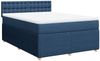 vidaXL Boxspringbett mit Matratze Blau 140x190 cm Stoff 3289771 Bild 3