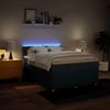 vidaXL Boxspringbett mit Matratze Blau 140x190 cm Stoff 3289771 Bild 5