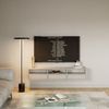 Selsey 'Framme' hängendes TV-Board mit drei Klappen und offenen Ablagen, Kaschmirgrau, 150 cm Bild 2