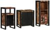 vidaXL Badezimmermöbel-Set mit Regal 3 pcs Massives upgecyceltes Holz 3305613 Bild 2