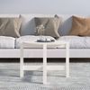 Couchtisch, Sofatisch Weiß Ø 62,5x45 cm Massivholz Kiefer Bild 3