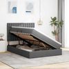 vidaXL Bett mit Stauraum und LED Dunkelgrau 140 x 190 cm Polyester 3372541 Bild 4