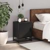 vidaXL Nachttisch Schwarz 40x31x50 cm Holzwerkstoff und Metall 848709 Bild 3