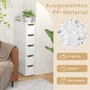 KOMFOTTEU Sideboard, Nischenschrank schmal, Badschrank mit Schubladen & Rollen Bild 2