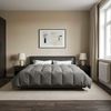 vidaXL Winterbettdecke Gepolstert Hellgrau 200 x 240 cm Mikrofaser 42026089 Bild 4