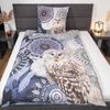 hip Bettwäsche Baumwolle, Renforcé, 2 teilig, blaue Mandalas mit Eule Bild 3