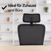 Brixy Ergonomischer Bürostuhl - Bürostühle Für Erwachsene - Voll verstellbar - Office Office Chair - Schwarz Bild 2