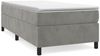 vidaXL Boxspringbett mit Matratze Hellgrau 100x200 cm Samt 3144663 Bild 2