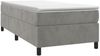 vidaXL Boxspringbett mit Matratze Hellgrau 100x200 cm Samt 3144663 Bild 3