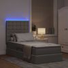 vidaXL Bett mit Stauraum und LED mit LED Taupe 90 x 200 cm Polyester 3372519 Bild 5