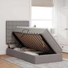 vidaXL Bett mit Stauraum und LED mit LED Taupe 90 x 200 cm Polyester 3372519 Bild 4