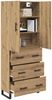 vidaXL Highboard mit Schubladen 2 pcs Artisan-Eiche 69,5 x 34 x 180 cm 3416014 Bild 3