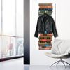 Queence Garderobe - "Books" Druck auf hochwertigem Arcylglas inkl. Edelstahlhaken und Aufhängung, Format: 50x120cm Bild 2