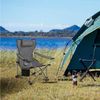 Woltu Campingstuhl (1 St), klappbar für Outdoor mit Armlehnen Getränkehalter Bild 4