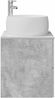 vidaXL Wandmontierte Waschtisch Betongrau 49,5 x 44,5 x 66 cm 890313 Bild 4