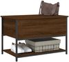 vidaXL Sitzbank mit Stauraum Braun Eiche 70x42,5x47 cm Holzwerkstoff 839022 Bild 4