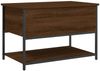 vidaXL Sitzbank mit Stauraum Braun Eiche 70x42,5x47 cm Holzwerkstoff 839022 Bild 2