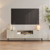 Fernsehschrank Nand 160x40x51 cm Sandfarben [en. casa] Bild 2