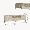 Fernsehschrank Nand 160x40x51 cm Sandfarben [en. casa] Bild 4