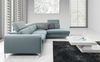 Hocker Polsterhocker STELLA Kunstleder Hellgrau Bild 5