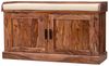 Schuhregal Rami 105x60x40 aus indischem Sheesham-Massivholz Bild 2