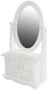 Romantische Spiegel Minikommode NANDO weiss H50cm Landhaus Bild 4