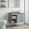 vidaXL Badezimmerschrank Inzwischen Grau Sonoma 30 x 35 x 50 cm 890339 Bild 4