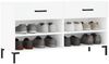 vidaXL Schuhbank Weiß 102x35x55 cm Holzwerkstoff 829740 Bild 3