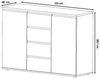 Kühlschrankumbauschrank Rimini 60x207cm matt Farbe: RAL 6025 farngrün matt / grau RI-D14/DL/60/207 Bild 3