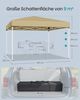 SONGMICS Faltzelt 3 x 3 m, stabil, tragbar, Pavillon für Garten, Hof, Markt, Sonnenschutz, beige Bild 5