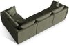 Micadoni Ecksofa Chris 4-Sitzer Rechts Strukturierter Stoff Gedämpftes Blau Bild 3