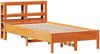 vidaXL Massivholzbett ohne Matratze Wachsbraun 120x200 cm Kiefernholz 3306152 Bild 3