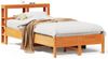 vidaXL Massivholzbett ohne Matratze Wachsbraun 120x200 cm Kiefernholz 3306152 Bild 2