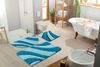 OTTO home Badematte Anna, Badvorleger, Badezimmer Teppich, Höhe 16 mm, rutschhemmend beschichtet, schnell trocknend, fußbodenheizungsgeeignet, Polyester, rechteckig, Badteppich, Hoch Tief Effekt, Modern, Weich, Wellen Bild 3