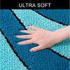 OTTO home Badematte Anna, Badvorleger, Badezimmer Teppich, Höhe 16 mm, rutschhemmend beschichtet, schnell trocknend, fußbodenheizungsgeeignet, Polyester, rechteckig, Badteppich, Hoch Tief Effekt, Modern, Weich, Wellen Bild 4