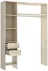 Vente-unique - GONTRAN Wardrobe and walk-in wardrobe Holz, Platte Beige - B 141 cm x H 205 cm x L 164 cm214 cm Bild 5