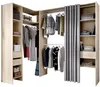 Vente-unique - GONTRAN Wardrobe and walk-in wardrobe Holz, Platte Beige - B 141 cm x H 205 cm x L 164 cm214 cm Bild 2