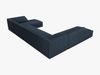 Micadoni Panorama-Ecksofa Ruby 7-Sitzer Links Strukturierter Stoff Ottawa Marineblau Bild 4
